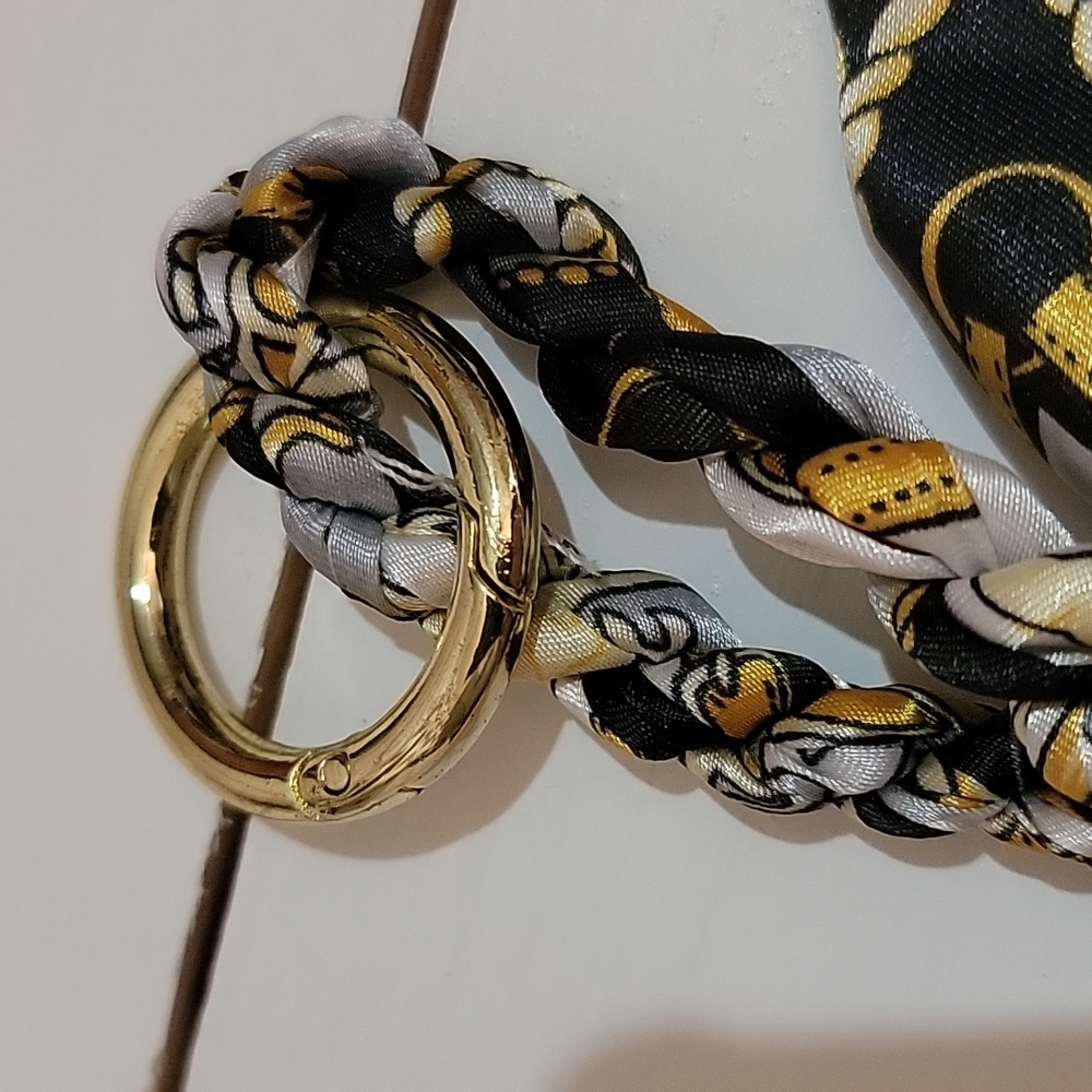 Tassel and Scarf Braided Key Purse Charm - Picture 2 of 5